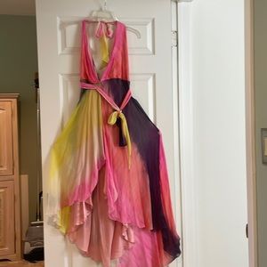 Woman’s BCBG MaxAzaria prom dress